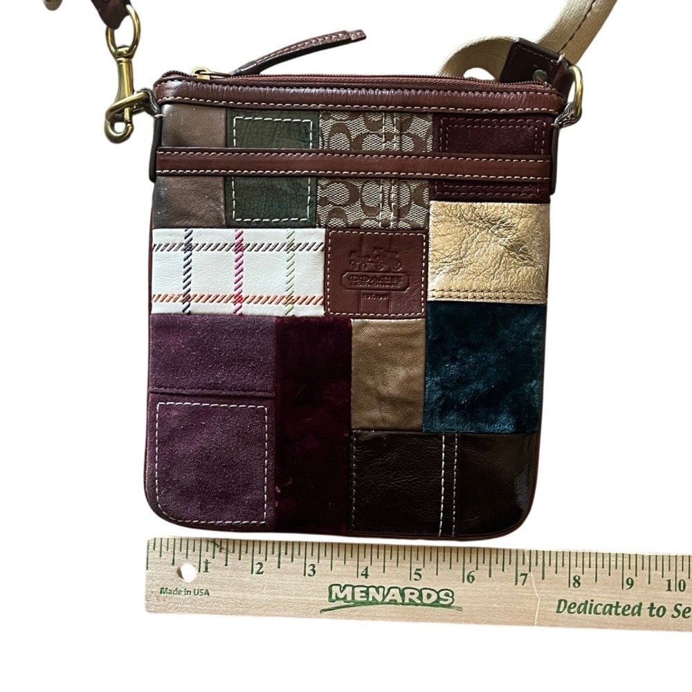Coach Patchwork Crossbody Bag Multi-Texture Leath… - image 10